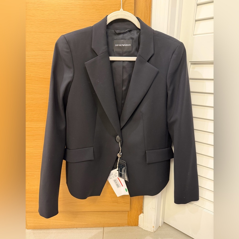 Emporio Armani Women's Classic Black Suit Jacket